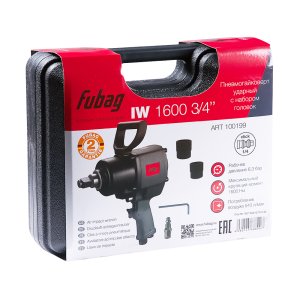 FUBAG Пневмогайковерт ударный IW1600 3/4 дюйма с  набором головок в кейсе в Ижевске фото