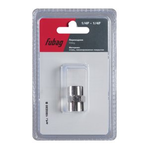 FUBAG Переходник 1/4 дюйма F - 1/4 дюйма F, блистер 1 шт в Ижевске фото