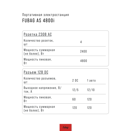 Портативная электростанция FUBAG AS 4800i (аккумулятор LiFePO4) в Ижевске фото