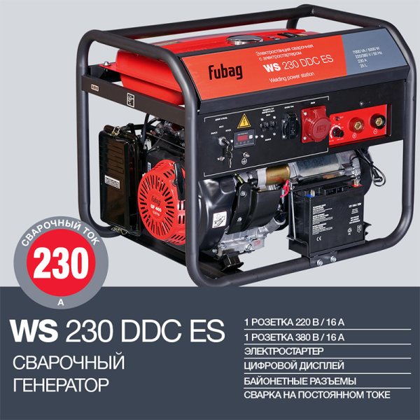 Сварочный бензиновый генератор FUBAG WS 230 DDC ES в Ижевске фото