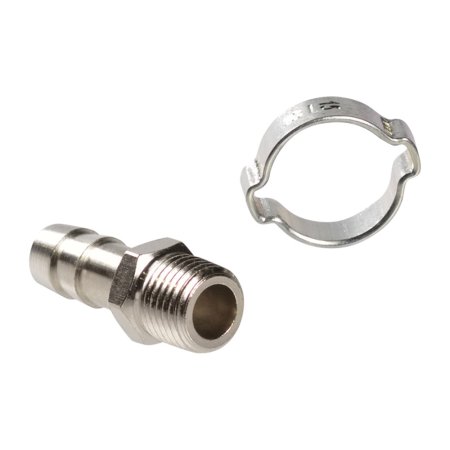 FUBAG Переходник 1/4 дюйма М на елочку 10мм с обжимным кольцом  15Х18мм, блистер 1 шт FUBAG (Фубаг) FUBAG Переходник 1/4 дюйма М на елочку 10мм с обжимным кольцом  15Х18мм, блистер 1 шт в Ижевске фото