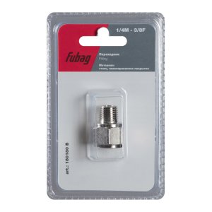 FUBAG Переходник 1/4 дюйма M на 3/8 дюйма F, блистер 1 шт в Ижевске фото